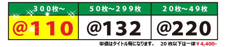 価格表